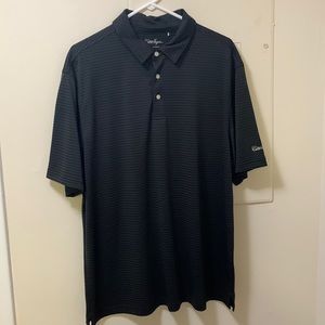 Men’s Walter Hagen Polo XL Black Striped